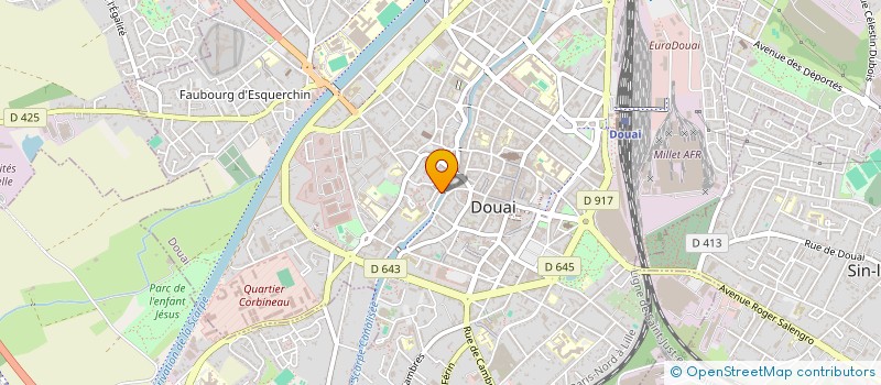 localisation de l'entreprise SCI DU QUAI DES AUGUSTINS à DOUAI