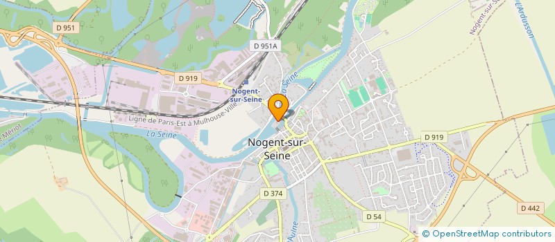 localisation de l'entreprise SCI DU QUAI DES GRANGES  NOGENT-SUR-SEINE