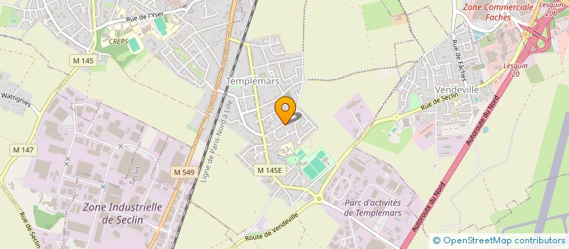 localisation de l'entreprise SCI DU QUAI DU WAULT  TEMPLEMARS