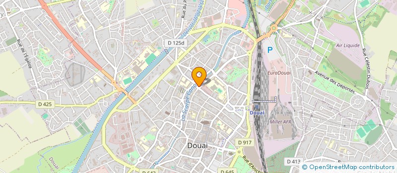 localisation de l'entreprise SCI DU QUAI FLEURQUIN à DOUAI