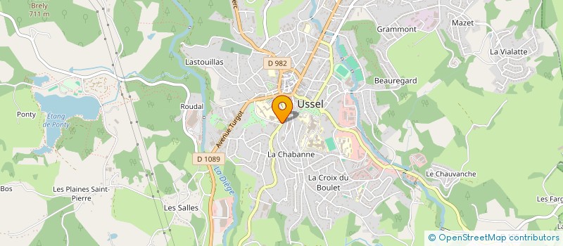 localisation de l'entreprise SCI DU QUAI GABRIEL PERI à USSEL