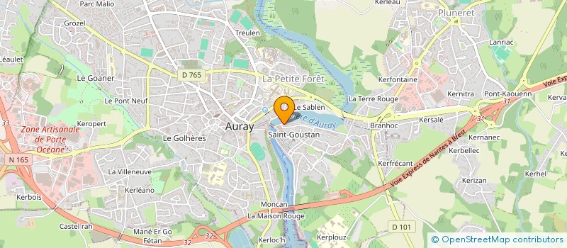 localisation de l'entreprise SCI DU QUAI NEUF à AURAY