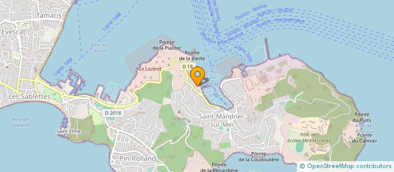 localisation de l'entreprise SCI DU QUAI SEVERINE  SAINT-MANDRIER-SUR-MER