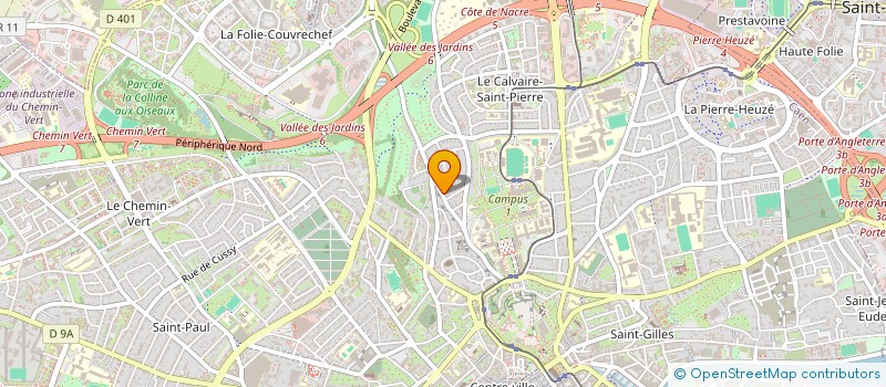 localisation de l'entreprise SCI DU QUARANTE-QUATRE à CAEN