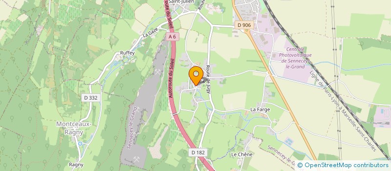 localisation de l'entreprise SCI DU QUART DES DAMES  SENNECEY-LE-GRAND