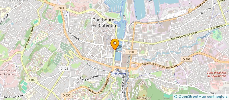 localisation de l'entreprise SCI DU QUARTIER CENTRAL à CHERBOURG-EN-COTENTIN