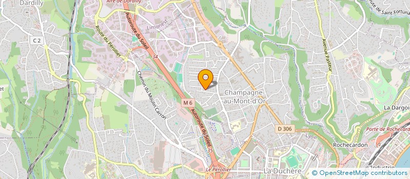 localisation de l'entreprise SCI DU QUARTIER DE VAISE ROCHECARDON  CHAMPAGNE-AU-MONT-D'OR