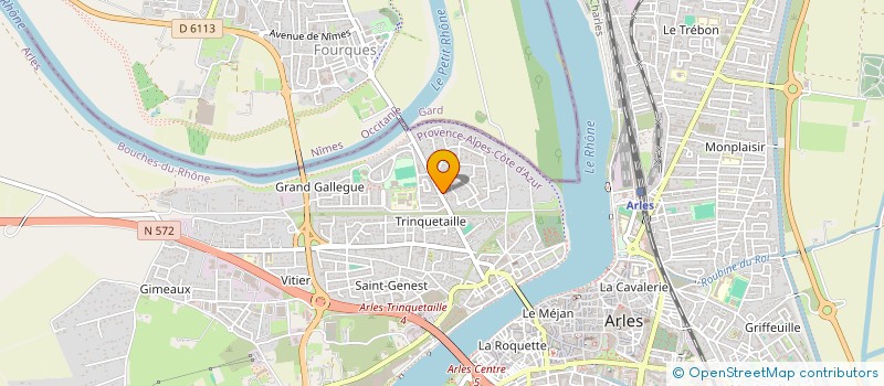 localisation de l'entreprise SCI DU QUARTIER DES DEUX RHONES à ARLES