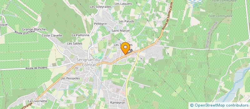 localisation de l'entreprise SCI DU QUARTIER FLARY  SERIGNAN-DU-COMTAT