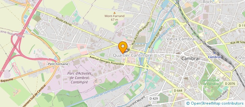 localisation de l'entreprise SCI DU QUARTIER ST JOSEPH à CAMBRAI