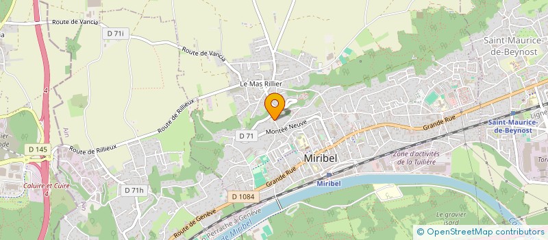 localisation de l'entreprise SCI DU QUATORZE à MIRIBEL