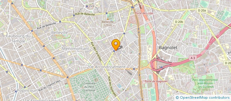 localisation de l'entreprise SCI DU QUATORZE BIS AVENUE GABRIEL PERI  PARIS