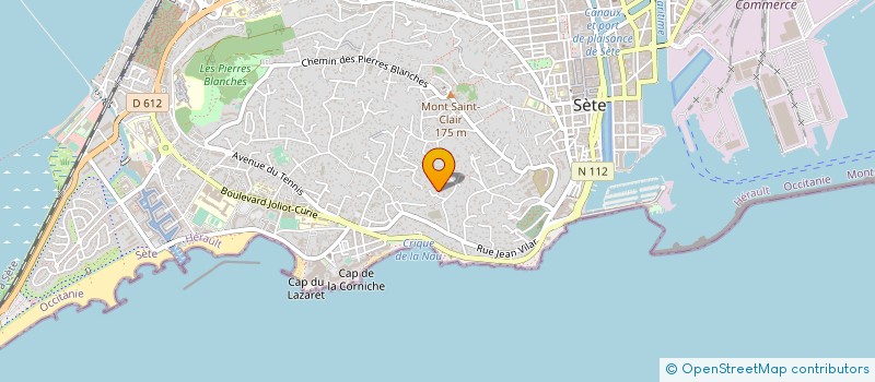 localisation de l'entreprise SCI DU QUATORZE JUILLET à SETE