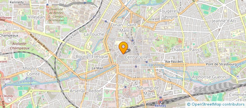 localisation de l'entreprise SCI DU QUATRE  RENNES