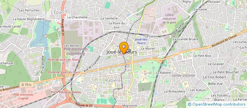 localisation de l'entreprise SCI DU QUATRE RUE GAMARD à JOUE-LES-TOURS