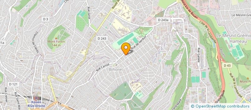 localisation de l'entreprise SCI DU QUATUOR  BIHOREL