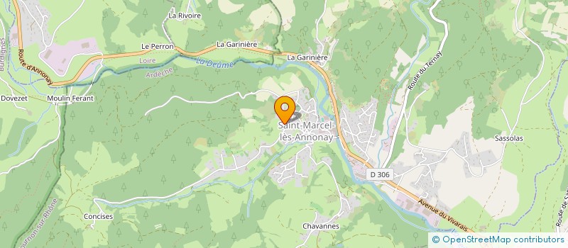 localisation de l'entreprise SCI DU QUEBEC à SAINT-MARCEL-LES-ANNONAY