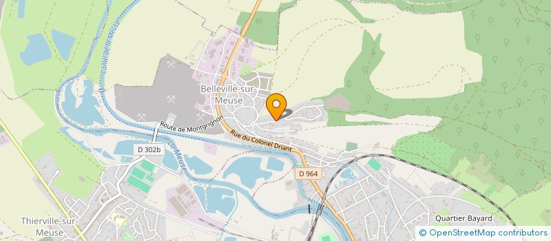 localisation de l'entreprise SCI DU QUERCUS à BELLEVILLE-SUR-MEUSE