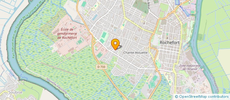 localisation de l'entreprise SCI DU QUEREUX DE LA LAITERIE  ROCHEFORT