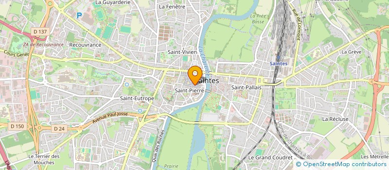 localisation de l'entreprise SCI DU QUEREUX MELUSINE  SAINTES