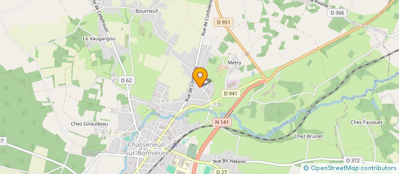 localisation de l'entreprise SCI DU QUEROY à CHASSENEUIL-SUR-BONNIEURE