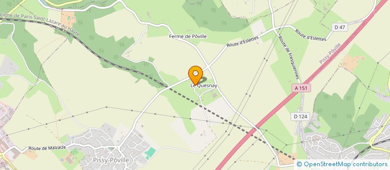 localisation de l'entreprise SCI DU QUESNAY  PISSY-POVILLE