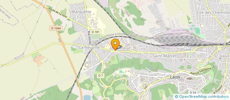 localisation de l'entreprise SCI DU QUESNAY à LAON