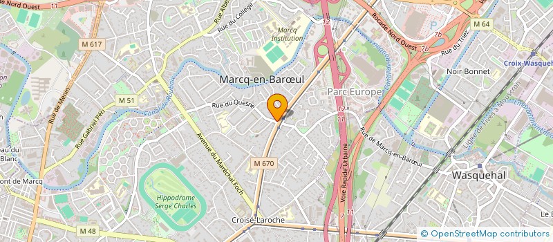 localisation de l'entreprise SCI DU QUESNE à MARCQ-EN-BARŒUL