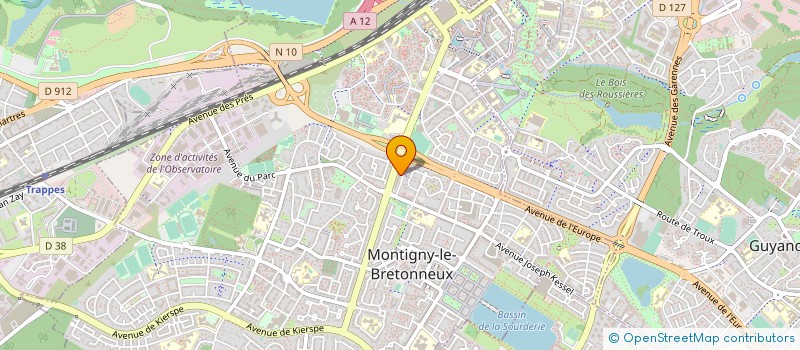 localisation de l'entreprise SCI DU QUEYRAS  MONTIGNY LE BRETONNEUX