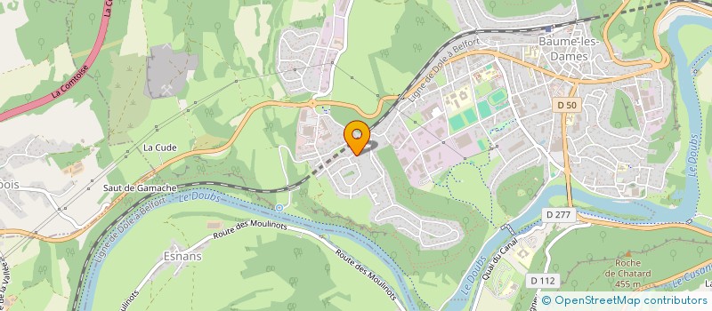 localisation de l'entreprise SCI DU QUIN  BAUME-LES-DAMES