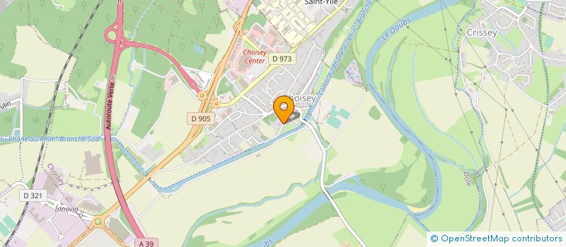 localisation de l'entreprise SCI DU QUINZE RUE D'AVAL  CHOISEY