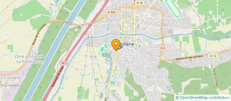 localisation de l'entreprise SCI DU RABAS à BOLLENE