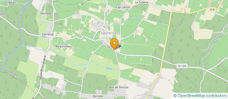 localisation de l'entreprise SCI DU RABASKA  SAUTERNES