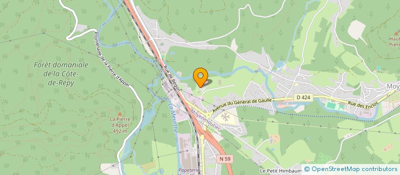 localisation de l'entreprise SCI DU RABODEAU  MOYENMOUTIER