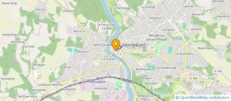 localisation de l'entreprise SCI DU RABOT  HENNEBONT