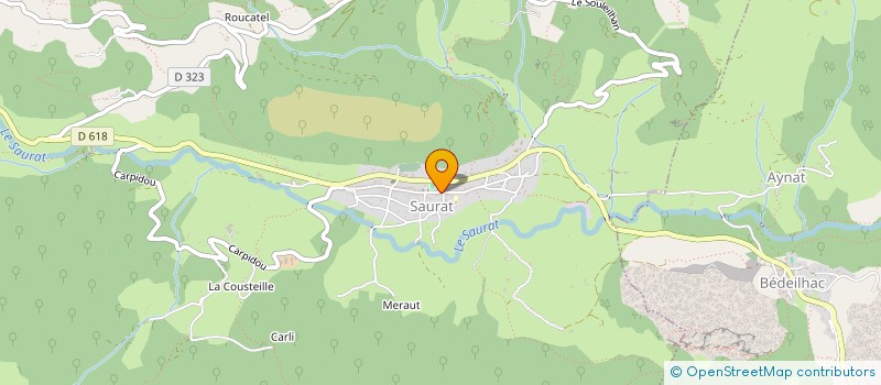 localisation de l'entreprise SCI DU RACOIN à SAURAT