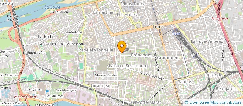 localisation de l'entreprise SCI DU RACOON  TOURS