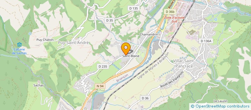 localisation de l'entreprise SCI DU RADEAU à BRIANCON