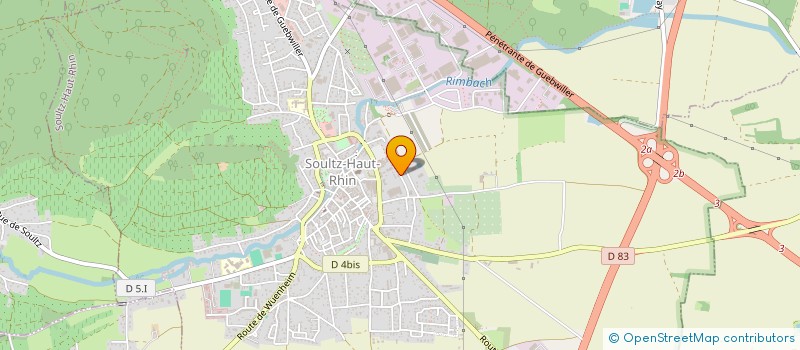 localisation de l'entreprise SCI DU RAIL  SOULTZ-HAUT-RHIN