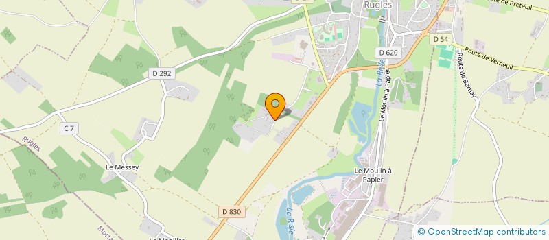 localisation de l'entreprise SCI DU RALLIEMENT DU HANOY  RUGLES