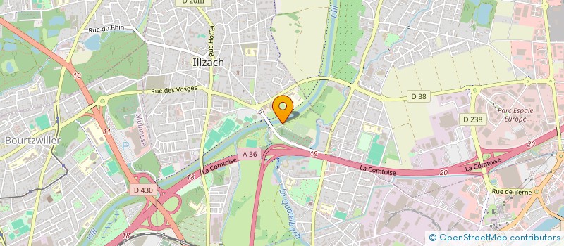 localisation de l'entreprise SCI DU RANCH  ILLZACH