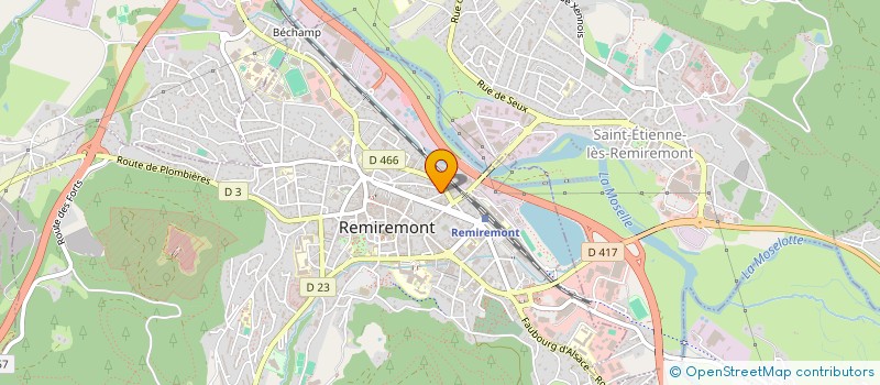 localisation de l'entreprise SCI DU RANFAING  REMIREMONT