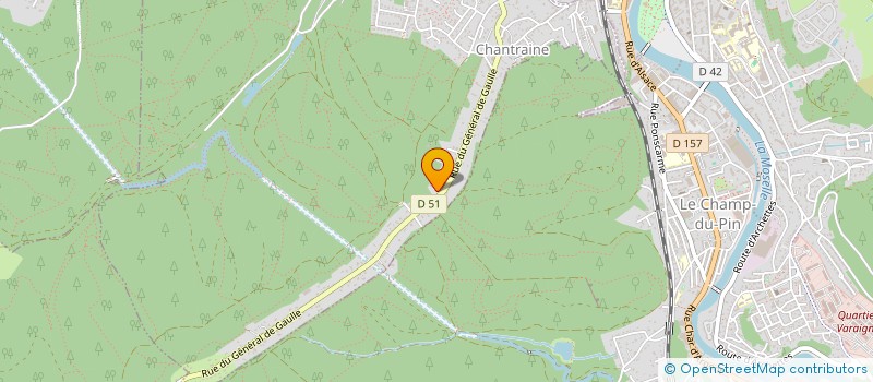 localisation de l'entreprise SCI DU RANFAING  CHANTRAINE