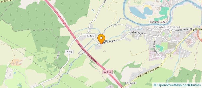 localisation de l'entreprise SCI DU RANGEOIS  PRIX-LES-MEZIERES