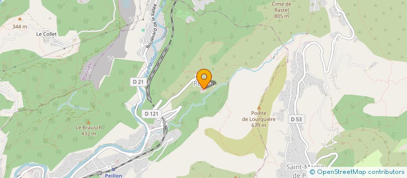 localisation de l'entreprise SCI DU RASTEL  PEILLON