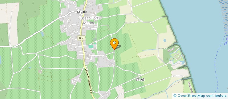 localisation de l'entreprise SCI DU RAUX à CUSSAC FORT MEDOC