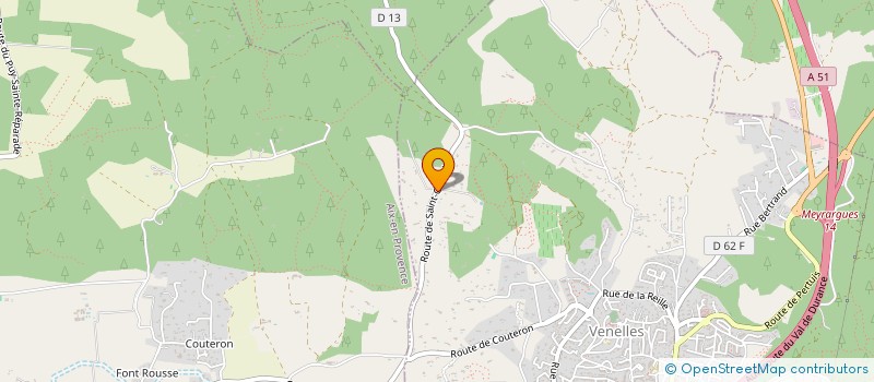 localisation de l'entreprise SCI DU RAVENALA  VENELLES