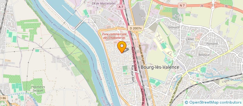 localisation de l'entreprise SCI DU RAY PIC  BOURG-LES-VALENCE