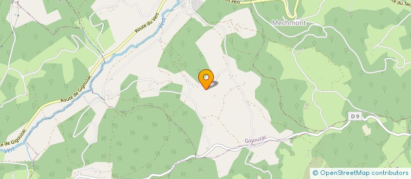 localisation de l'entreprise SCI DU RAYSSE  GIGOUZAC