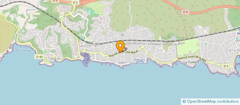 localisation de l'entreprise SCI DU REALTOR  SAUSSET-LES-PINS